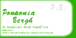 pomponia bergh business card